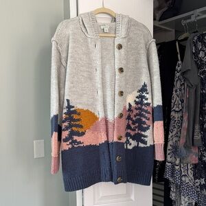 Sundance catalog cardigan hooded sweater new without tags